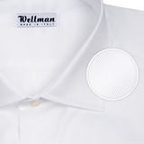 Мъжка риза WELLMAN - бяла, с италианска яка