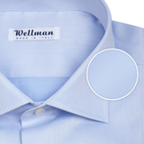 Мъжка риза WELLMAN - синя, с италианска яка