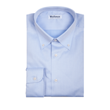 Мъжка риза WELLMAN - синя, яка с копчета