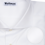 Мъжка риза WELLMAN - бяла, с френска яка